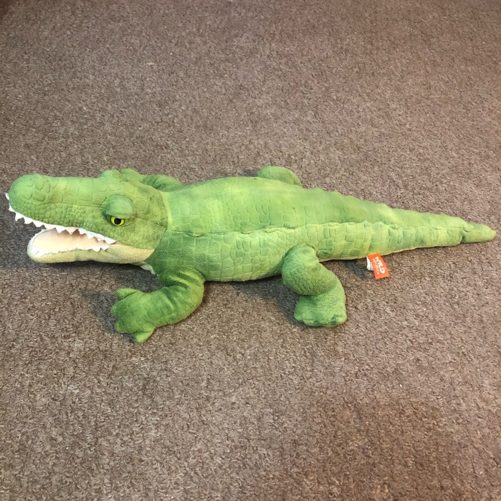 Green stuffed Aligator/Crocodile